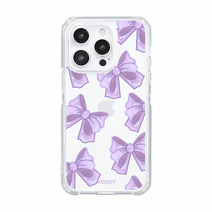 Cute Purple Fluffy Ribbon Bows Phone Case