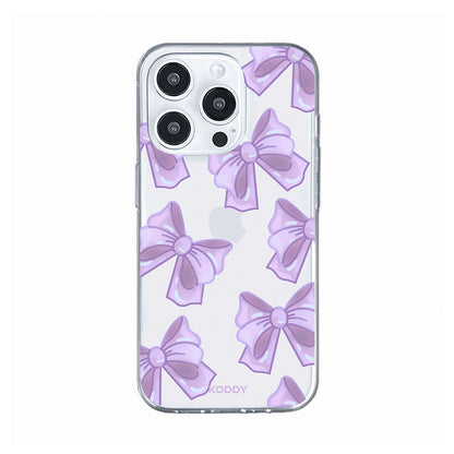 Cute Purple Fluffy Ribbon Bows Phone Case