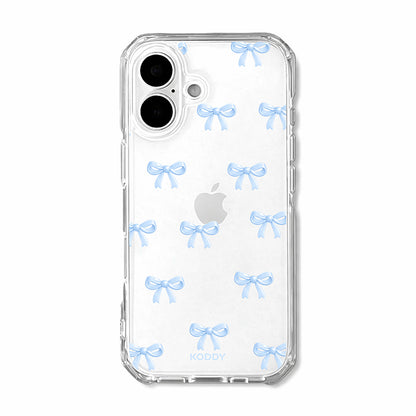 Cute Sky Blue Ribbon Bow Pattern Phone Case