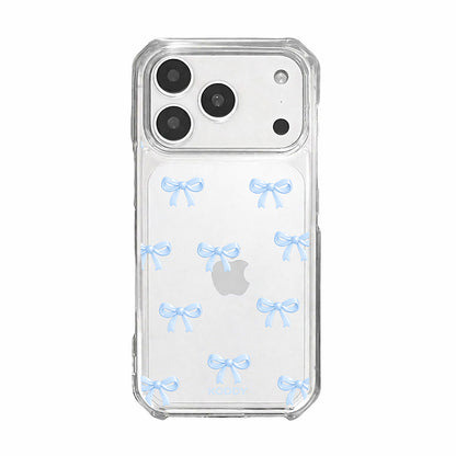 Cute Sky Blue Ribbon Bow Pattern Phone Case