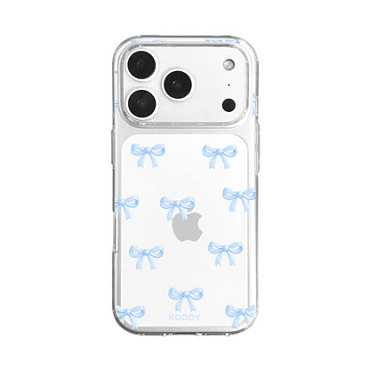 Cute Sky Blue Ribbon Bow Pattern Phone Case