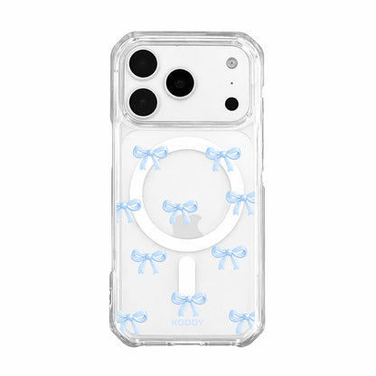 Cute Sky Blue Ribbon Bow Pattern Phone Case