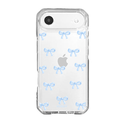 Cute Sky Blue Ribbon Bow Pattern Phone Case