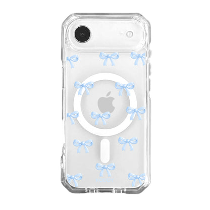 Cute Sky Blue Ribbon Bow Pattern Phone Case