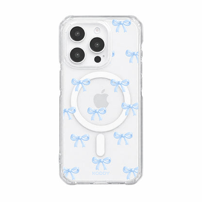 Cute Sky Blue Ribbon Bow Pattern Phone Case