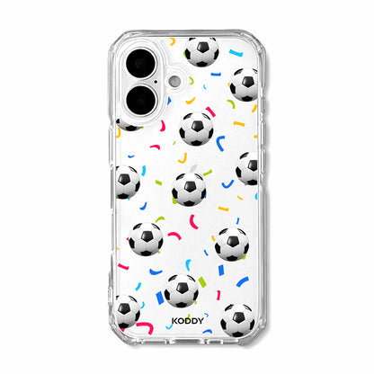 Football Confetti Clear Phone Case