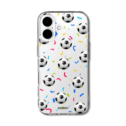 Football Confetti Clear Phone Case