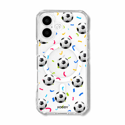 Football Confetti Clear Phone Case