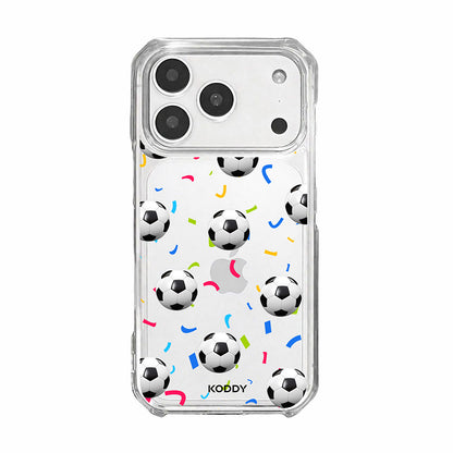 Football Confetti Clear Phone Case