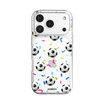Football Confetti Clear Phone Case