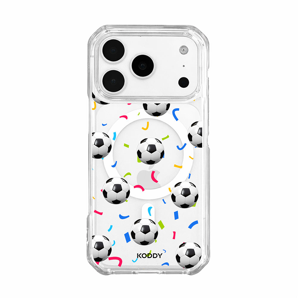 Football Confetti Clear Phone Case