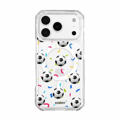 Football Confetti Clear Phone Case