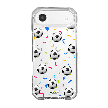 Football Confetti Clear Phone Case