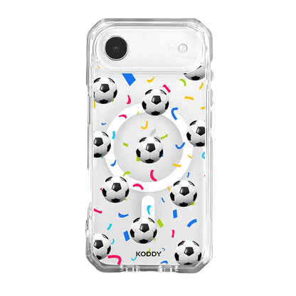 Football Confetti Clear Phone Case