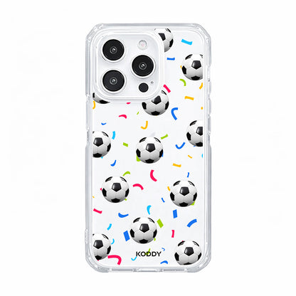 Football Confetti Clear Phone Case