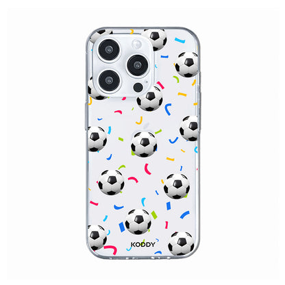 Football Confetti Clear Phone Case