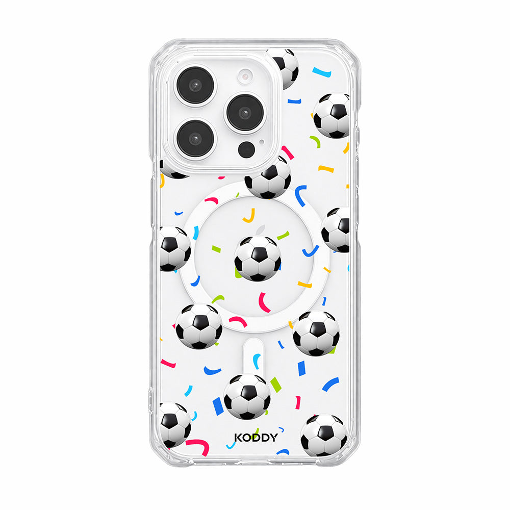 Football Confetti Clear Phone Case