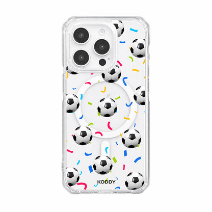 Football Confetti Clear Phone Case