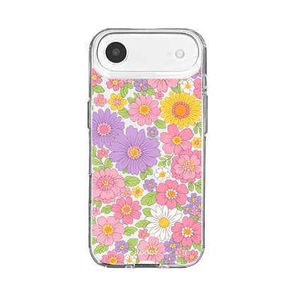 Pastel Floral Garden Clear Phone Case