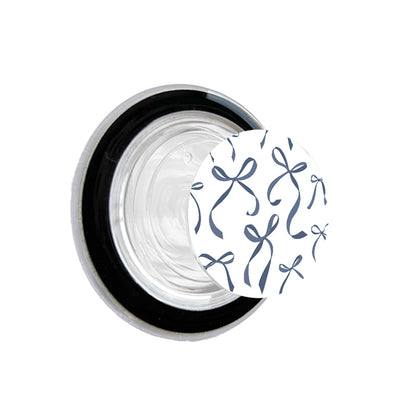 Petite Navy Ribbon Bows Phone Grip