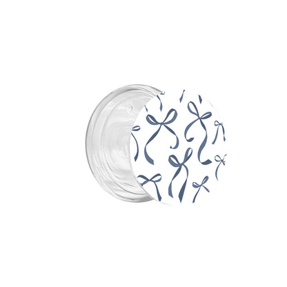 Petite Navy Ribbon Bows Phone Grip