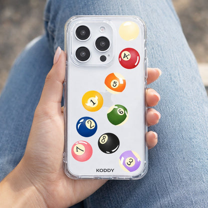 Pool Balls Clear Phone Case-KODDY aesthetic iphone case UK