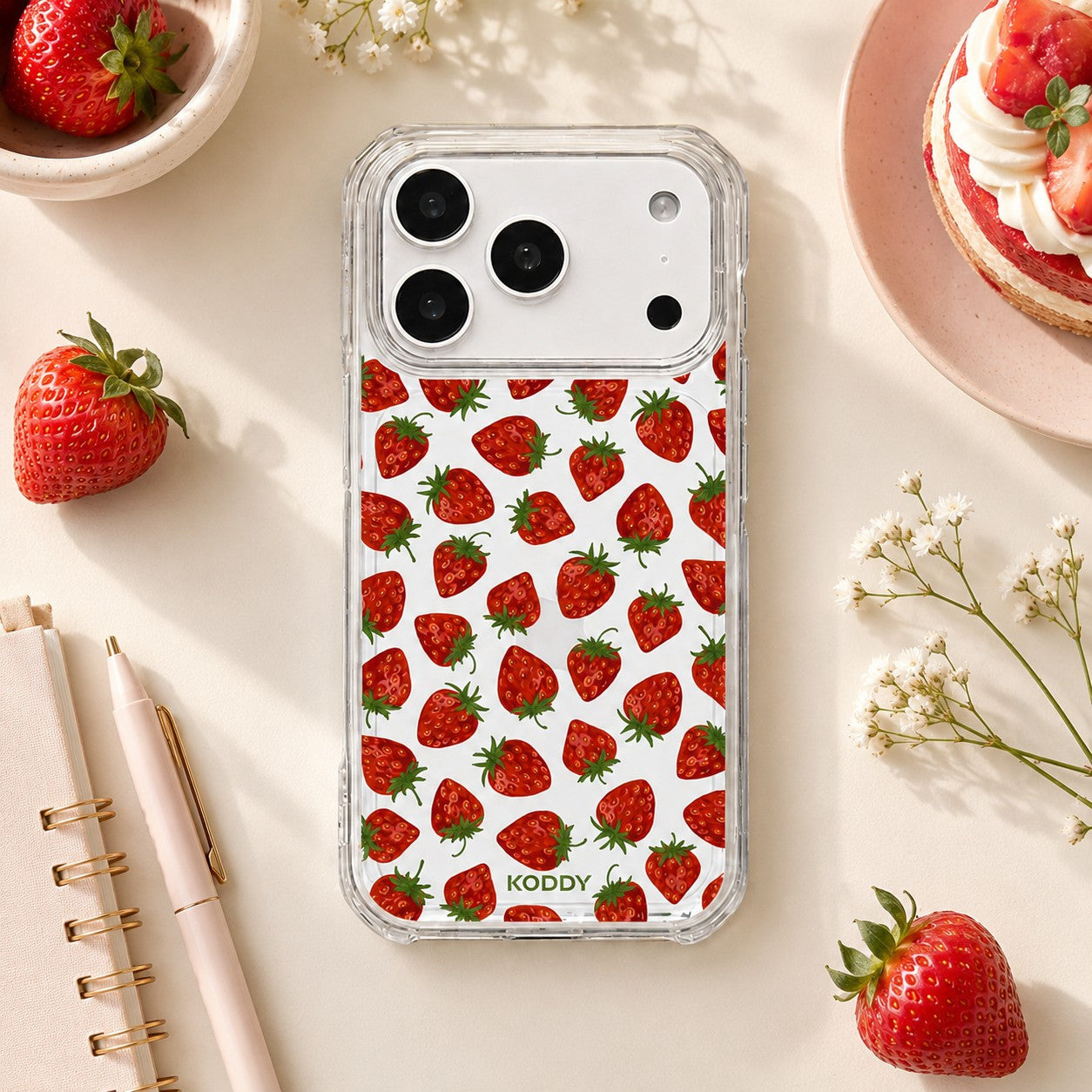 Small Strawberry Phone Case-KODDY aesthetic iphone case UK