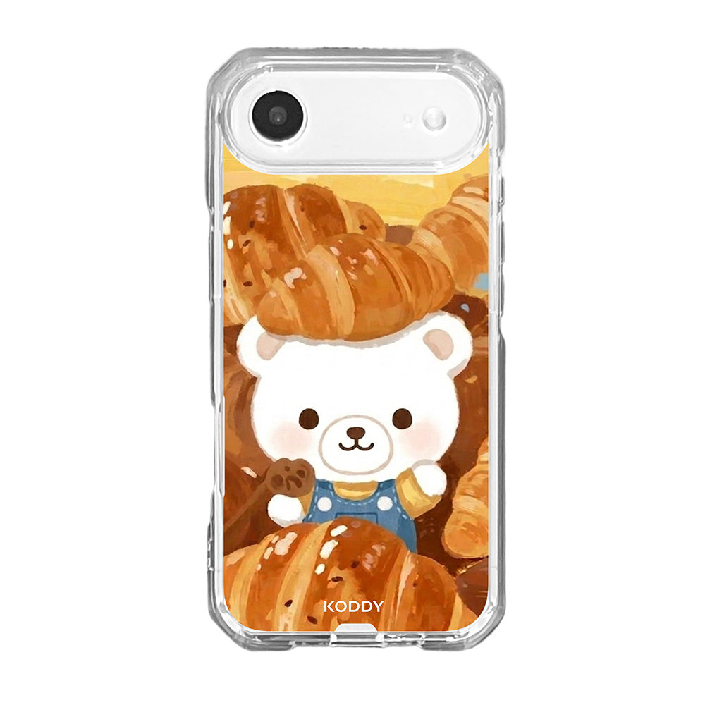 Teddy Bear Croissant Bakery Aesthetic Phone Case