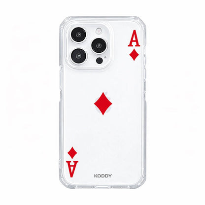 Ace of Diamonds Playing Card Aesthetic Phone Case