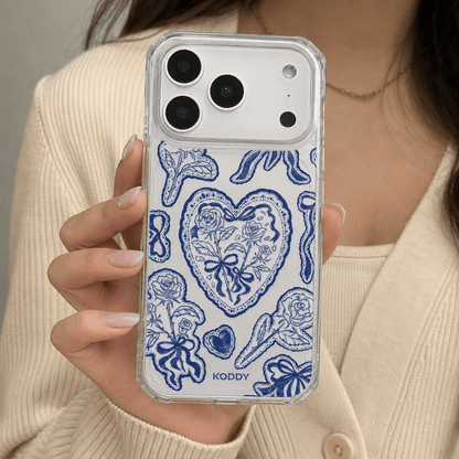 Aesthetic Indigo Lace Phone Case-KODDY aesthetic iphone case UK