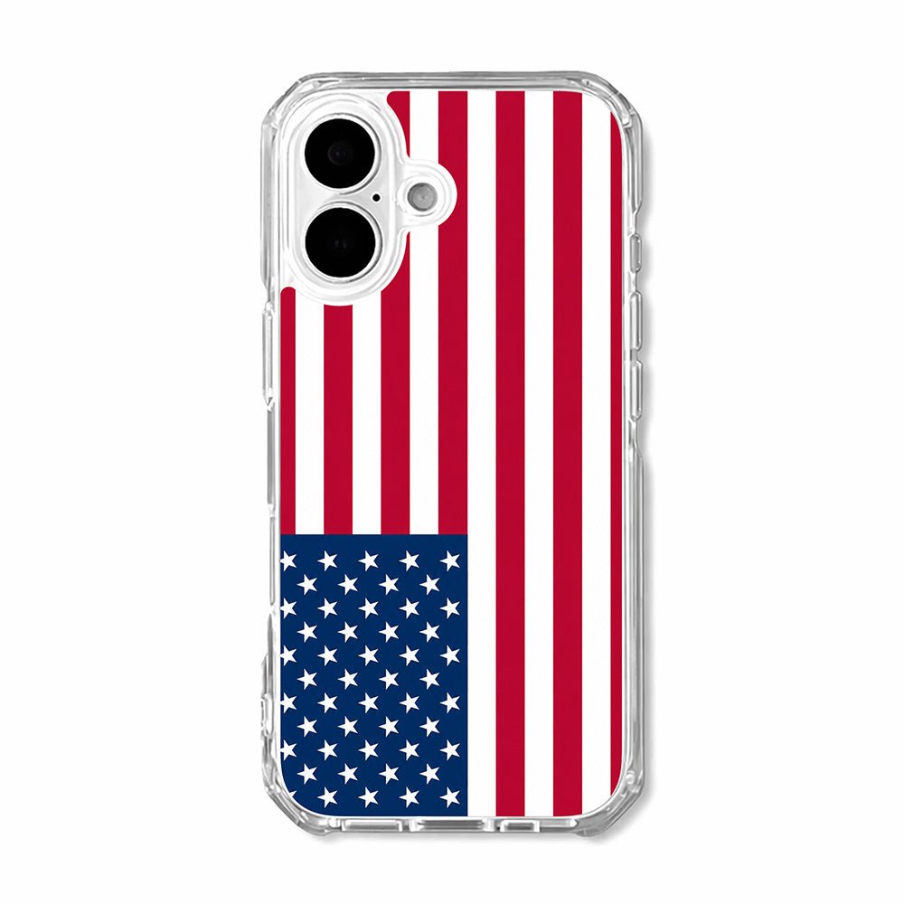 American Flag Aesthetic Clear Phone Case-KODDY aesthetic iphone case UK