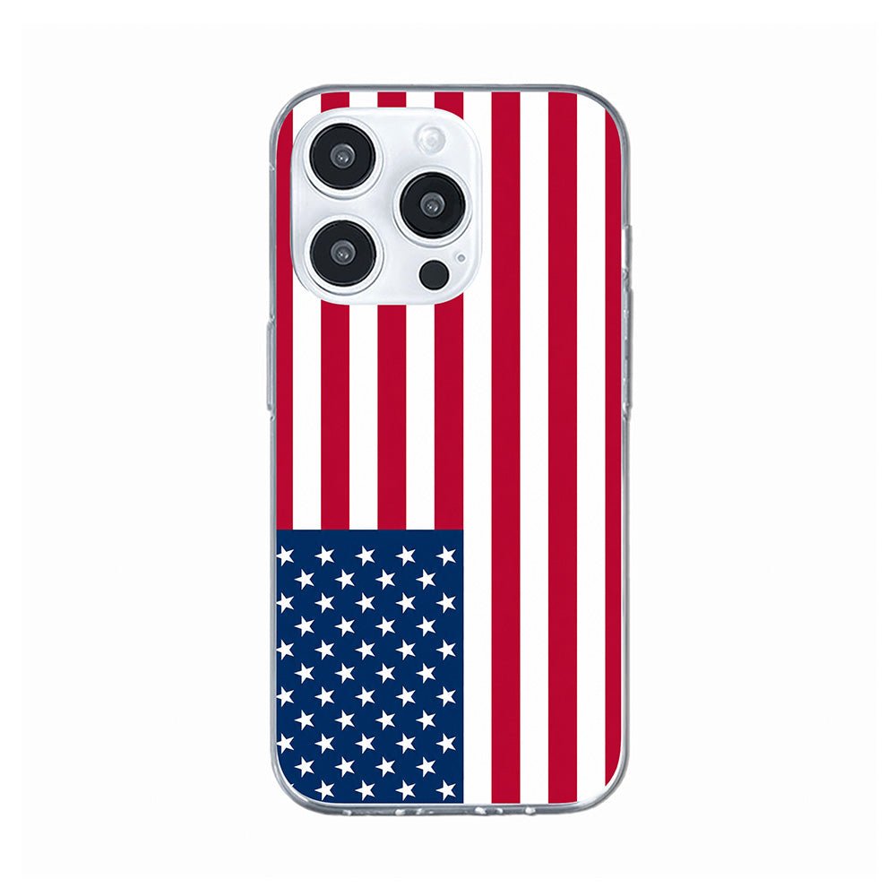 American Flag Aesthetic Clear Phone Case-KODDY aesthetic iphone case UK