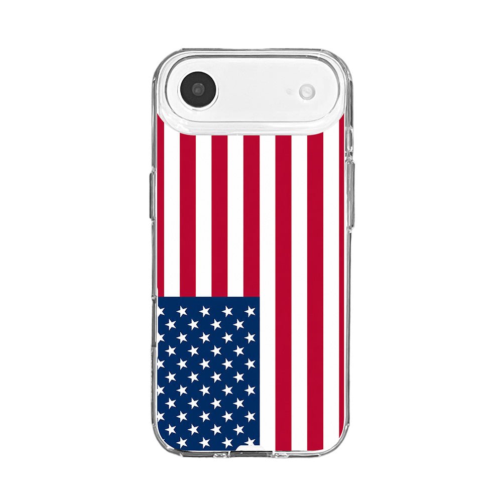 American Flag Aesthetic Clear Phone Case-KODDY aesthetic iphone case UK