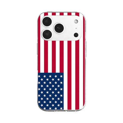 American Flag Aesthetic Clear Phone Case-KODDY aesthetic iphone case UK