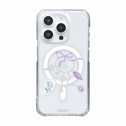Antic Sliver Purple Keyring Phone Case