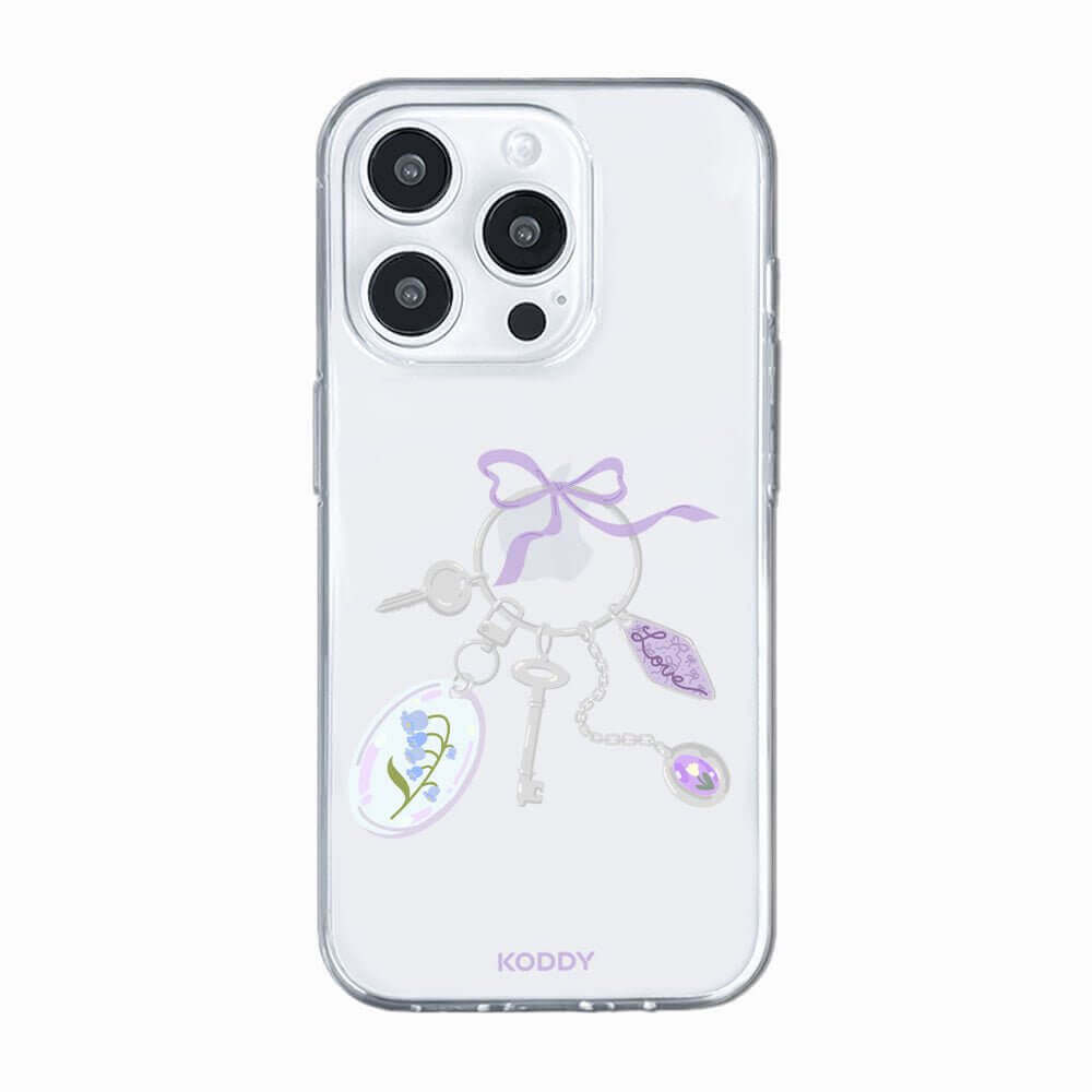 Antic Sliver Purple Keyring Phone Case