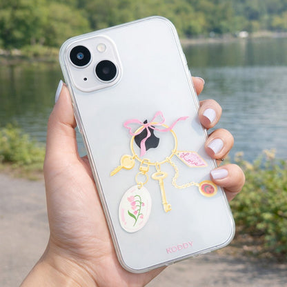 Antique Pink Gold Keyring Phone Case - KODDY