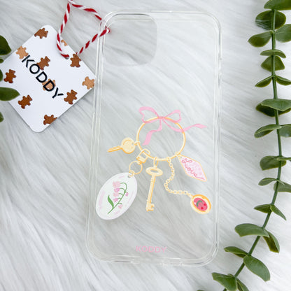 Antique Pink Gold Keyring Phone Case - KODDY