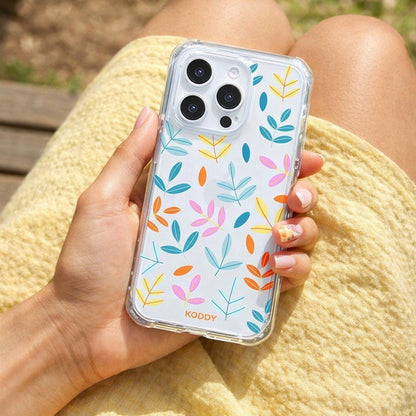 Autumn and Spring Vibes Leaf Pattern Phone Case - KODDY aesthetic iphone case UK