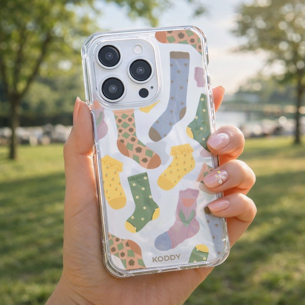 Autumn Cozy Socks Phone Case - KODDYaesthetic iphone case UK