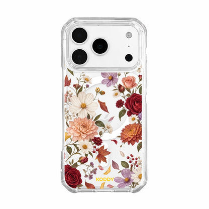 Autumn Garden Flowers Clear Phone Case