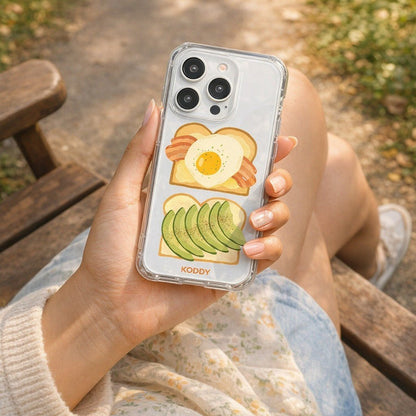 Bacon Eggs and Avocado Toast Phone Case - KODDY aesthetic iphone case UK