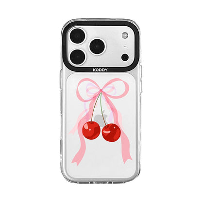 Pink Bubble Pattern Hearts iPhone Case - KODDY