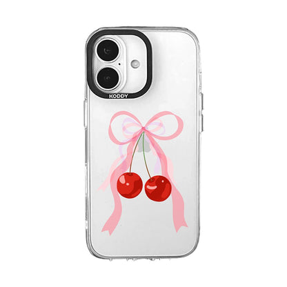Pink Bubble Pattern Hearts iPhone Case - KODDY