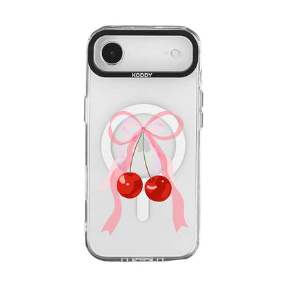 Pink Bubble Pattern Hearts iPhone Case - KODDY