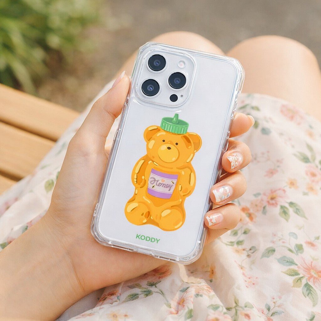 Big Honey Bear Bottle Phone Case - KODDY aesthetic iphone case UK