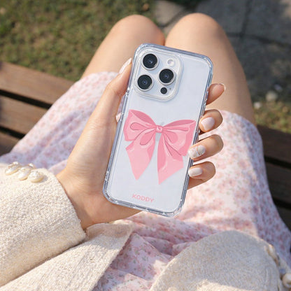 Big Pink Ribbon Phone Case - KODDY aesthetic iphone case UK