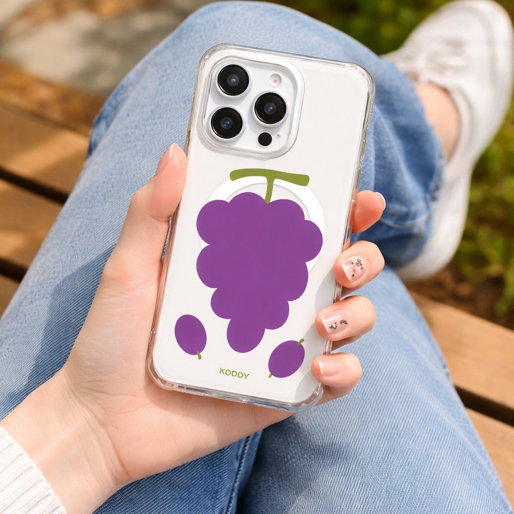 Big Purple Grape Phone Case - KODDY aesthetic iphone case UK
