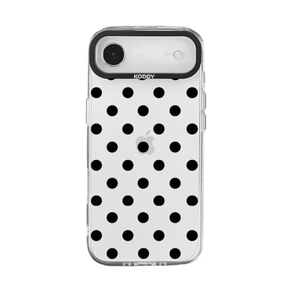 Black Polka Dot Bold iPhone Case