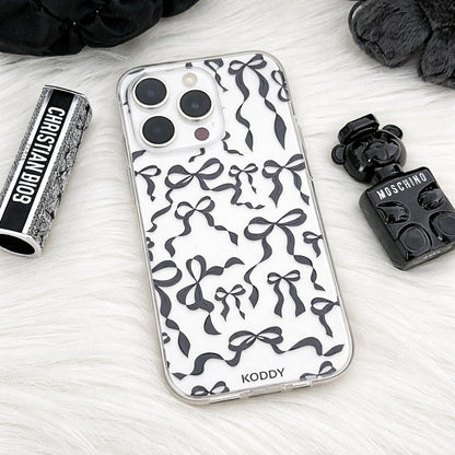 Black Ribbon Bows Phone Case - KODDY